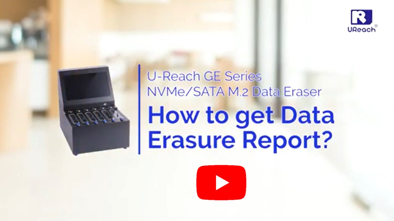 Output Erase Certifications after Erased M2 Devices by GE936 Data Eraser